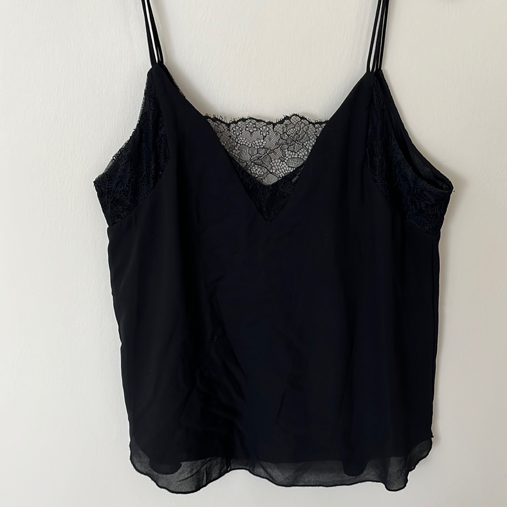 Zara black lace cami